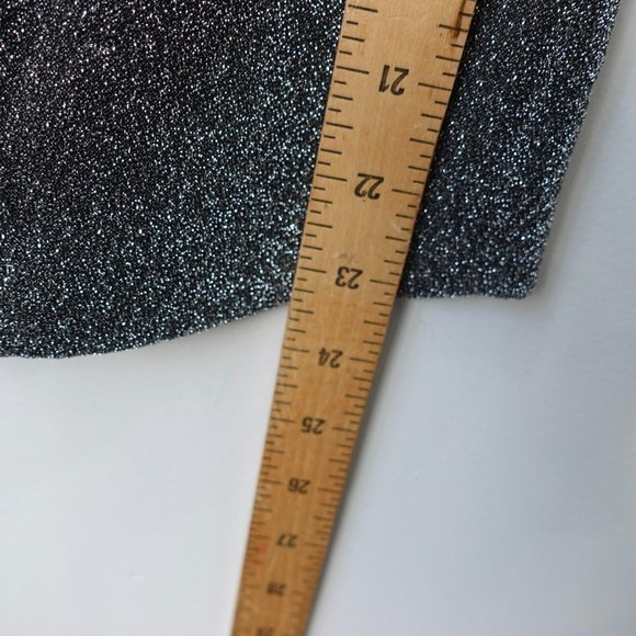 Silver Blazer Sparkle Glitter Suit XS Party Bedazzle LINN AHLBORG NA-KD Size 34 - Picture 6 of 10